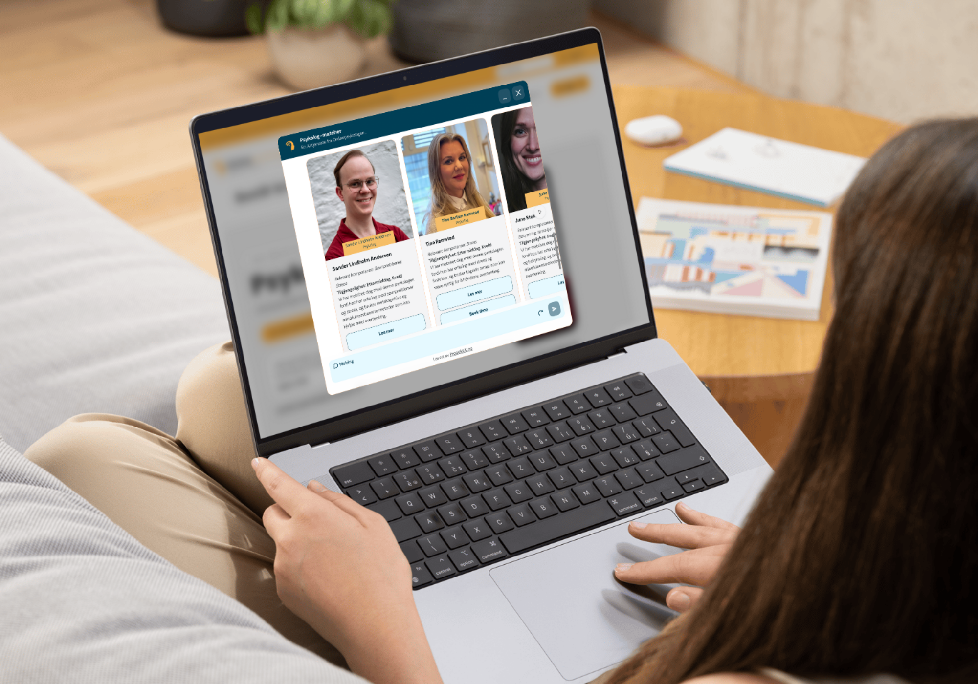 Onlinepsykologene - AI som matcher deg med riktig psykolog for dine behov